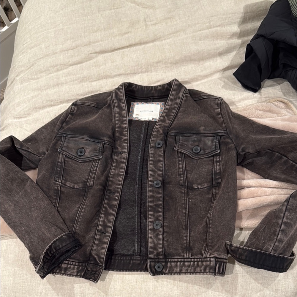 Anthropologie dark washed Denim Jacket
